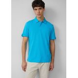 Polo - Jersey Poloshirt - Korte Mouwen - Blauw - Katoen