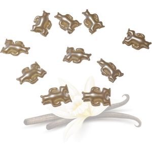 Badparels - 10 parels- Vanille wit Beer figuur - Badparels figuurtjes - -Figuur badparels - Badparels voor in bad - badzout - Bruisballen voor bad -
