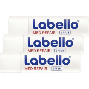 Labello Med Repair Lippenbalsem - SPF 15 - 3 x 4,8 gram / 5,5 ml