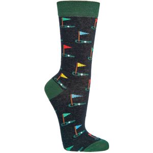 Sokken | grappige sokken dames | grappige sokken heren | happy socks printjes | thema golf | maat 36-41 | per 2 paar