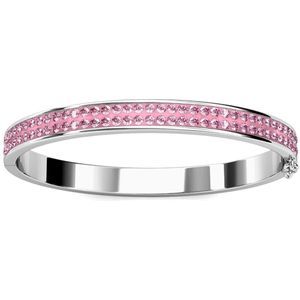 Yolora Kids Roze Meisjes Armband met Kalpa Camaka Kristallen - Zilverkleurig - 18K Witgoud Verguld - Cadeauverpakking