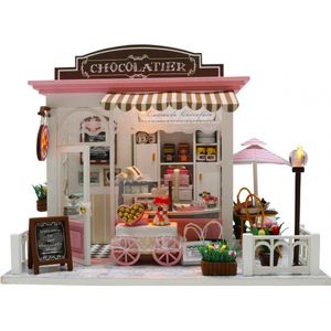 Crafts&Co Modelbouwpakket voor Volwassenen & Kinderen - DIY - Poppenhuis - Doll House - Chocolatier