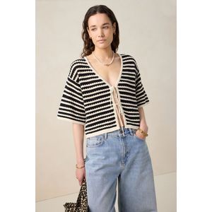 Sissy-Boy - Zwart gestreept vest