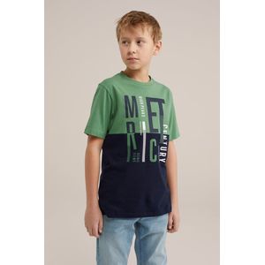 WE Fashion Jongens T-shirt met opdruk - 2-pack