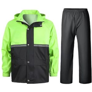 Regenpak voor heren, 2 stuks - Waterdichte jas en broek voor outdoor activiteiten