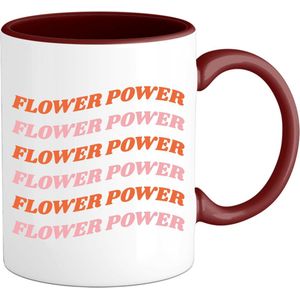 Flower power - Mok - Burgundy