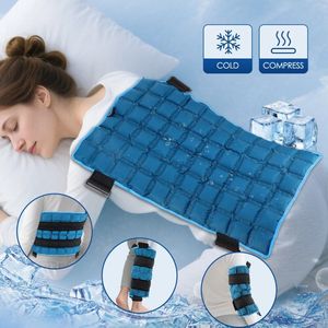 58x35 cm Zelfabsorberende Kniebrace Ice Pack – Herbruikbare Hot & Cold Compress voor Knie, Nek, Schouder, Heup – Fysiotherapie Warmte- en Koudepakking, Pijnverlichting, Ontstekingsremmer