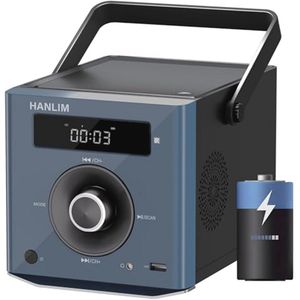 Draagbare CD-speler met Bluetooth en FM-radio - Compacte stereo met MP3-weergave en afstandsbediening