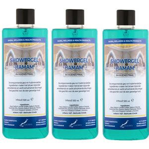 Douchegel Hamam 500 ml - set van 3 stuks - Showergel
