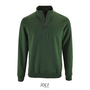 SOL'S Men´s Zip High Collar Sweatshirt Stan L02088 - Bottle Green - M