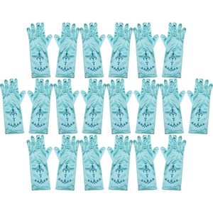 Frozen - verjaardag - uitdeelcadeautjes voor kinderen - feestje - party - prinsessen - uitdeelcadeau - 10-pack - korte handschoenen - blauw - voor bij je prinsessenjurk