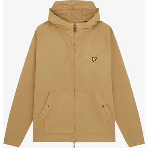 Lyle & Scott Garment dyed zip through jacket - seaweed