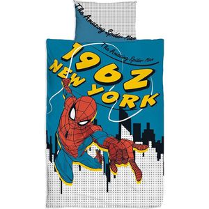 Spiderman dekbedovertrek - eenpersoons - Marvel The Amazing Spider-Man 1 persoons dekbed - geschikt voor 140 x 200 cm.