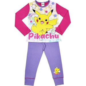 Pokémon - Pyjama - Maat 110/116 - Roze met paars - Pokemon Pikachu - Meisjespyjama