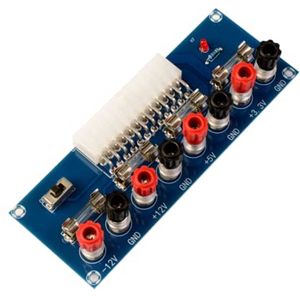 24-pins ATX DC Voeding Breakout Converter Board voor DIY Elektronische Projecten - Multi-uitgang 12V, 5V, 3,3V