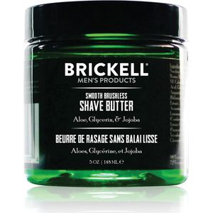 Brickell - Smooth Brushless Shave Butter - Scheercrème - 99% Natuurlijk - 72% Organisch