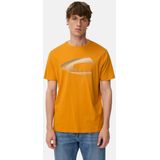 camel active - T-shirt - Geel - Duurzaam Biologisch Katoen