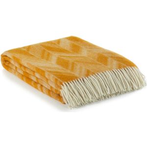 MoST - Plaid Verona - 100% Nieuw-Zeelandse wol - 140 x 200 cm - geel