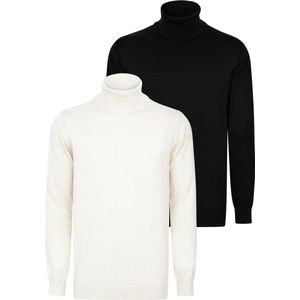 Felix Hardy - Colturi - Trui - Ecru-Zwart - 100% Katoen - 2 Pack