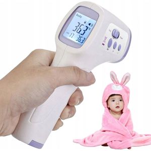 Elpatron infrarood thermometer-Digitale Infrarood Thermometer – Warmtemeter-Luxe Thermometer - Oorthermometer - Koortsthermometer - Infrarood - Voor Volwassenen, Kinderen en Baby's-2-in-1 infrarood babythermometer 2-in-1 infrarood-Infrarood Thermomet