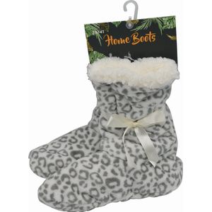 Sloffen Dames - EXTRA ZACHT - 36/38 - ANTI-SLIP - beige jungle print