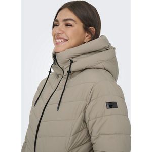 ONLY CARMAKOMA - Jas - Doorgestikte Stof - Capuchon - Trendy Look