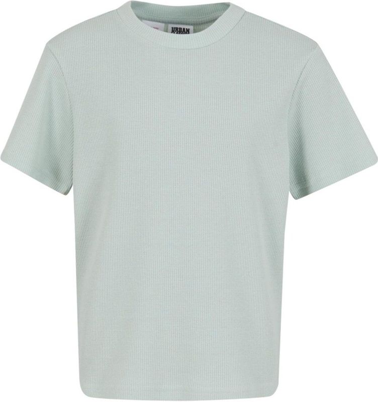 Urban Classics - Waffle Kinder Tshirt - Kids 110/116 - Mintgroen