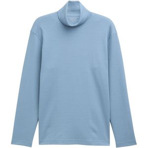 TOM TAILOR - Shirt - Blauw - Lange Mouw - Normale Pasvorm