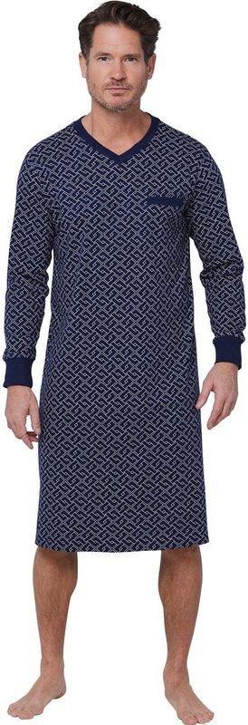 Pastunette - Linear - Nachthemd - Blauw - Bio Katoen