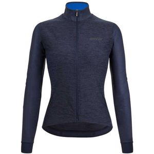 Santini Colore Puro Thermal Trui Met Lange Mouwen Blauw 2XL Vrouw