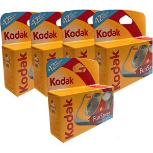 Kodak Fun Saver - 5 Pak - Flitser - 27+12 Foto's