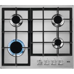 AEG HGB64200SM - Gas inbouwkookplaat Rvs