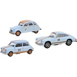 Schuco 452671600 H0 Auto Citroën, Mini, Porsche 3-delige set Vintage Racing, MHI