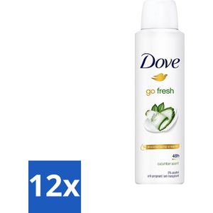 Dove Go Fresh - Deospray - Komkommer - 150 ml - Langdurige Bescherming