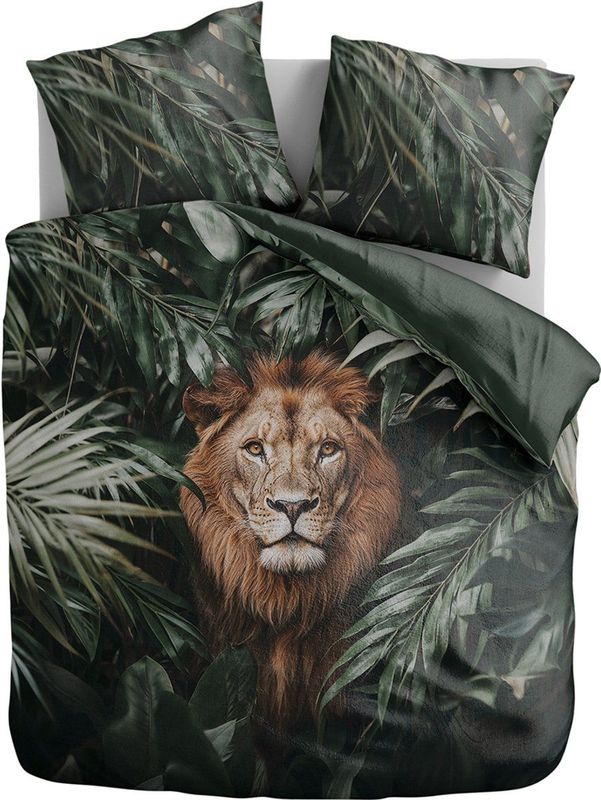 Zydante - Dekbedovertrek - 200x200 Cm - Jungle Lion - Microvezel