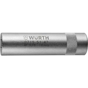 Wurth - 3/8 inch bougiedopsleutelinzet, magneet - 3/8 inch bougiedopsleutel Sleutelwijdte 20,8 mm
