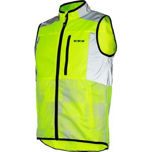 Tracker Jacket Fluo mouwloze loopjas- fietsjas EN17353 - Yellow S