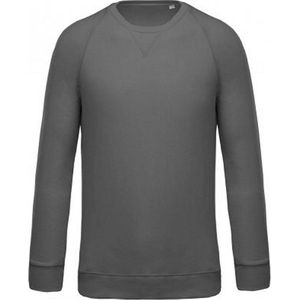 Kariban Heren Organische Raglan Sweatshirt (Stormgrijs)