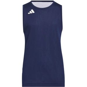 Adidas 3g Speed Reversible Basketball Aeroready Junior Mouwloos T-shirt Blauw 11-12 Years Jongens,Meisjes