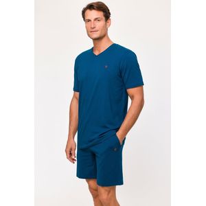 Woody Heren Pyjama donkerblauw - maat S