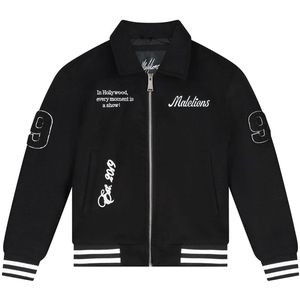 Malelions Kids Famous Varsity Jack - Black White 6-116