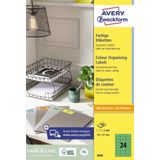 Avery Gekleurde universele etiketten formaat 70 x 37 mm (b x h) 2.400 stuks groen