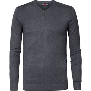 Petrol Industries - Heren Essential V-Neck Knit - Grijs - Maat XS