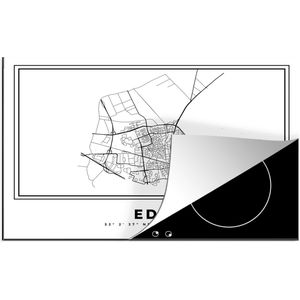 KitchenYeah® Inductie beschermer 81.6x52.7 cm - Stadskaart – Zwart Wit - Kaart – Ede – Nederland – Plattegrond - Kookplaataccessoires - Afdekplaat voor kookplaat - Inductiebeschermer - Inductiemat - Inductieplaat mat