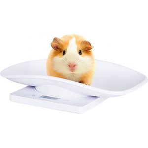 Dierenweegschaal - Digitale Weegschaal voor Huisdieren - Puppy & Kitten Weegschaal met LCD-Scherm - Precisie tot 10KG - Gemakkelijk Schoon te Maken