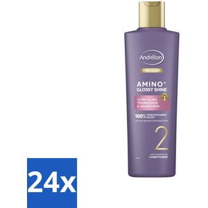 Andrélon – Conditioner – Pro Care Amino+ Glossy Shine – 250 ml - Voordeelverpakking - 24 stuks