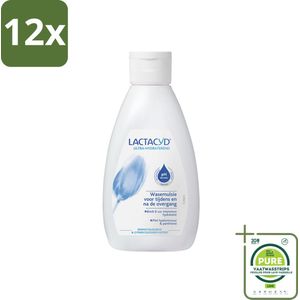 Lactacyd – Ultra Hydraterend – Voor tijdens en na de overgang – 200 ml - Voordeelverpakking - 12 stuks - Overgang - Hydraatatie