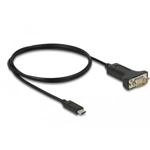 Adapter USB Type-C tot 1 x Serieel RS-232 D-SUB 9 PIN MAN MAN