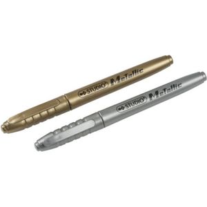 Metallic Stiften 2 stuks | Goud & zilver