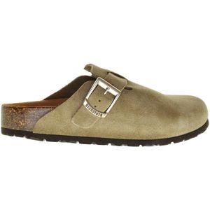 Muiltjes - Taupe - Suede Leder - Zacht Voetbed